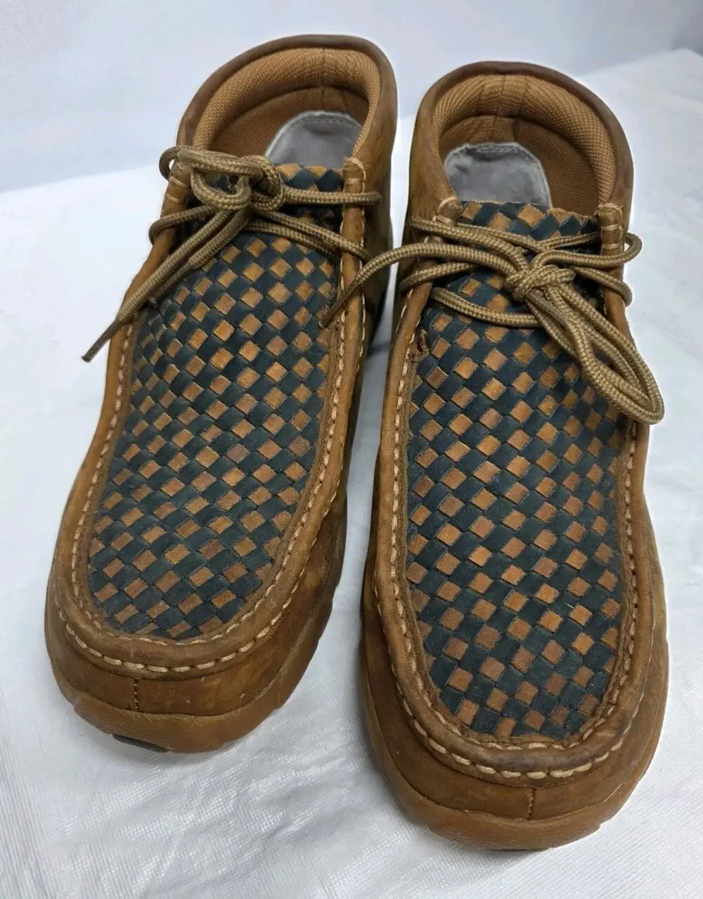 Twisted X Chukka Saddle Leather Driving Moc MDM0057 Blended ankle boots Size 9.5